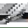Mexen Nike cada freestanding 175 x 100 cm, alb/negru, scurgere crom - 54071751075-01