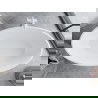 Mexen Nike szabadon álló kád 175 x 100 cm, fehér/fekete, fehér túlfolyó - 54071751075-20