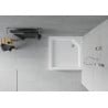 Brodzik pătrat Mexen Rio 90 x 90 cm, alb - 45109090