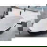 Cada Nike cadă independentă 175 x 100 cm, alb/negru, cu preluare aur roz - 54071751075-60
