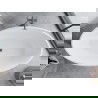Mexen Nike cada freestanding 175 x 100 cm, alb/negru, supraplin gri pistolat - 54071751075-66