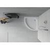 Mexen Rio cabina semicirculară 70 x 70 cm, alb - 47107070