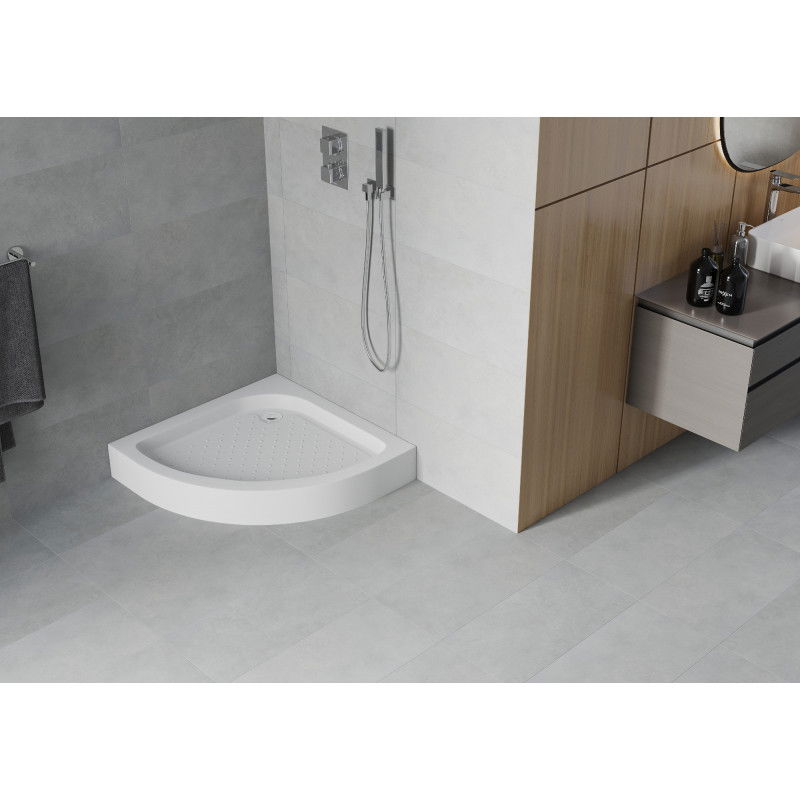 Mexen Rio brodzik semirotund 70 x 70 cm, alb - 47107070