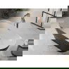 Mexen Roxy szabadon álló kád 180 x 85 cm, fehér/fekete, rózsaszín arannyal - 51201808575-60