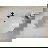 Cadă liberă Mexen Roxy 180 x 85 cm, alb/negru, scurgere neagră - 51201808575-70