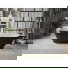 Mexen Roxy cada freestanding 180 x 85 cm, alb/negru, evacuare cu nichel periat - 51201808575-97