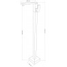 Mexen Urano baterie de lavoar freestanding, crom - 75234-00