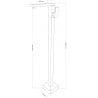 Mexen Urano baterie de chiuvetă tip coloană, aurie - 75234-50