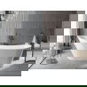 Mexen Alta szabadon álló fürdőkáds 170 x 75 cm, fehér, fekete túlfolyó - 52141707500-70