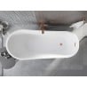 Mexen Alta szabadonálló kád 170 x 75 cm, fehér, brushed bronz túlfolyó - 52141707500-65