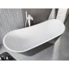 Mexen Alta cadă freestanding 170 x 75 cm, alb/negru, preaplin alb - 52141707575-20
