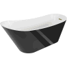 Mexen Alta szabadon álló kád 170 x 75 cm, fehér/fekete, arany lefolyó - 52141707575-50