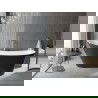 Mexen Alta szabadon álló fürdőszoba 170 x 75 cm, fehér/fekete, arany kefés lefolyó - 52141707575-55