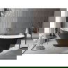 Mexen Alta cadă freestanding 170 x 75 cm, alb/negru, cu preaplin din aur roz - 52141707575-60