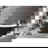 Mexen Alta szabadon álló fürdőkáda 170 x 75 cm, fehér/fekete, gun gray kefélt áteresz - 52141707575-66