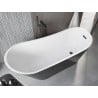 Mexen Alta szabadon álló kád 170 x 75 cm, fehér/fekete, fekete túlfolyó - 52141707575-70