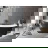 Mexen Alta cada freestanding 170 x 75 cm, alb/negru, supraplin negru - 52141707575-70