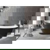 Cada Alta cada freestanding 170 x 75 cm, alb/negru, overflow gun metal - 52141707575-95