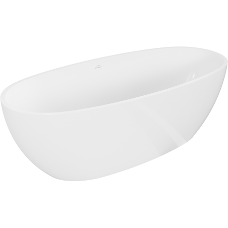 Mexen Torino cadă independentă din conglomerat 155 x 78 cm, alb lucios - 57271557810
