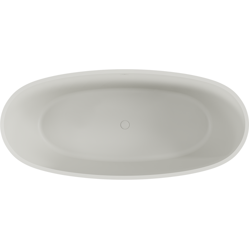 Mexen Torino cadă de baie freestanding din conglomerat 155 x 78 cm, beton mat - 57271557861