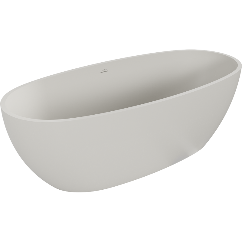 Mexen Torino cadă freestanding din piatră compozită 175 x 78 cm, beton mat - 57271757861
