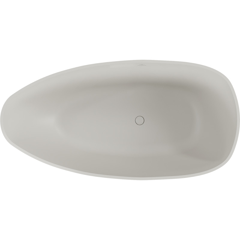 Mexen Imola cadă freestanding din conglomerat 150 x 77 cm, beton mat - 57281507661