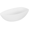 Mexen Imola cadă freestanding din conglomerat 160 x 81 cm, alb mat - 57281608000