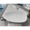 Mexen Imola cadă freestanding din conglomerat 160 x 81 cm, alb mat - 57281608000