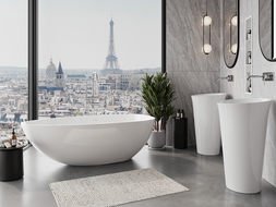 Mexen Imola szabadon álló kád konglomerátumból 170 x 88 cm, fehér fényes - 57281708510