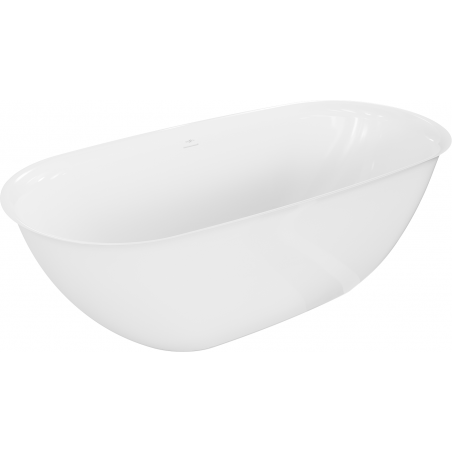 Mexen Siena cadă freestanding din conglomerat 170 x 80 cm, alb lucios - 57291708010