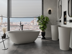 Mexen Siena cadă de baie independentă din conglomerat 170 x 80 cm, beton mat - 57291708061