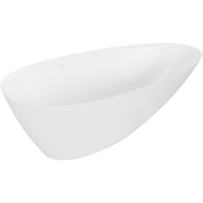 Mexen Milano cadă de sine stătătoare din conglomerat 150 x 82 cm, alb mat - 57301508500