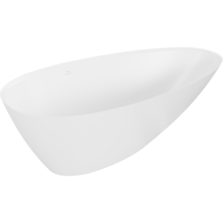 Mexen Milano cadă freestanding din conglomerat 170 x 86 cm, alb mat - 57301708500