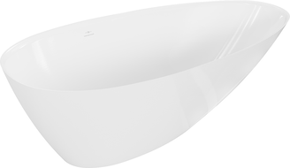 Mexen Milano cadă freestanding din conglomerat 170 x 86 cm, alb lucios - 57301708510