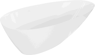 Mexen Milano szabadon álló kád konglomerátumból 170 x 86 cm, fehér fényes - 57301708510