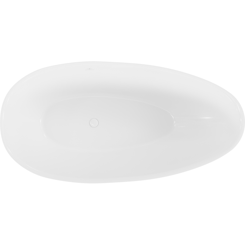 Mexen Milano cadă freestanding din conglomerat 170 x 86 cm, alb lucios - 57301708510