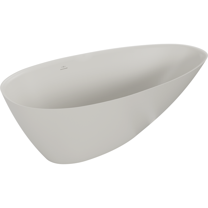 Mexen Milano cadă freestanding din conglomerat 170 x 86 cm, beton mat - 57301708561