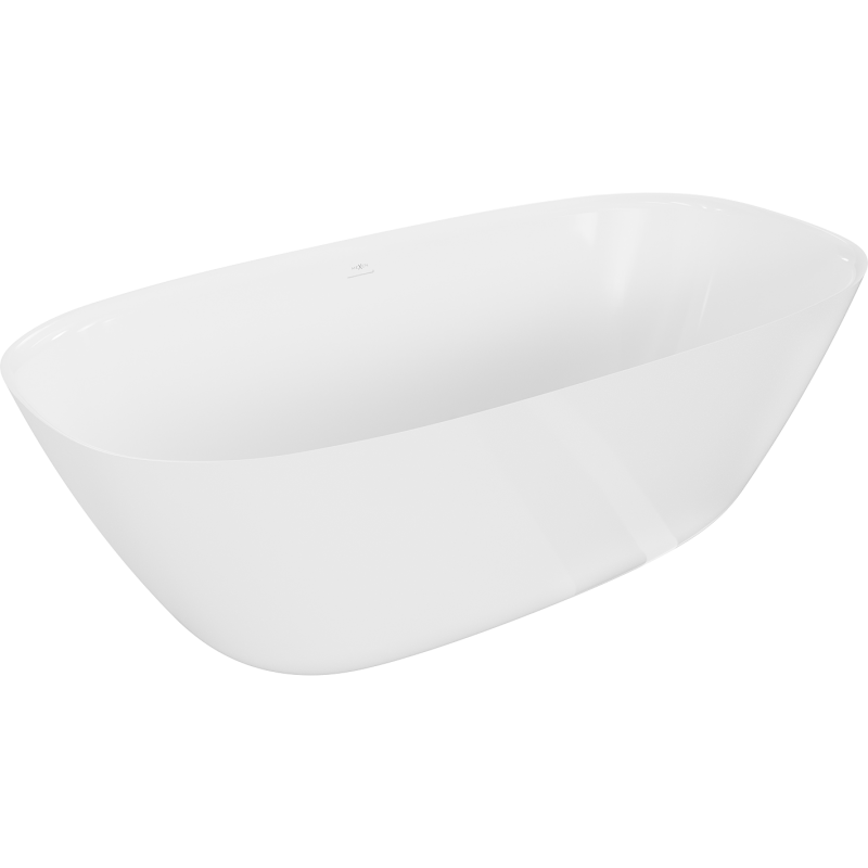 Mexen Como cadă de sine stătătoare din conglomerat 150 x 82 cm, alb lucios - 57311508210