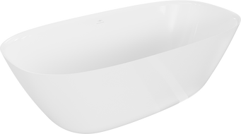 Mexen Como cadă freestanding din conglomerat 150 x 82 cm, alb lucios - 57311508210