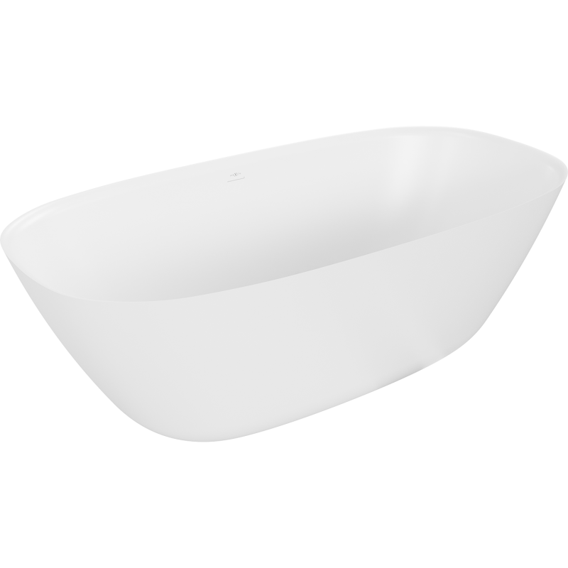 Mexen Como szabadon álló konglomerátumból készült kád 170 x 82 cm, fehér matt - 57311708200