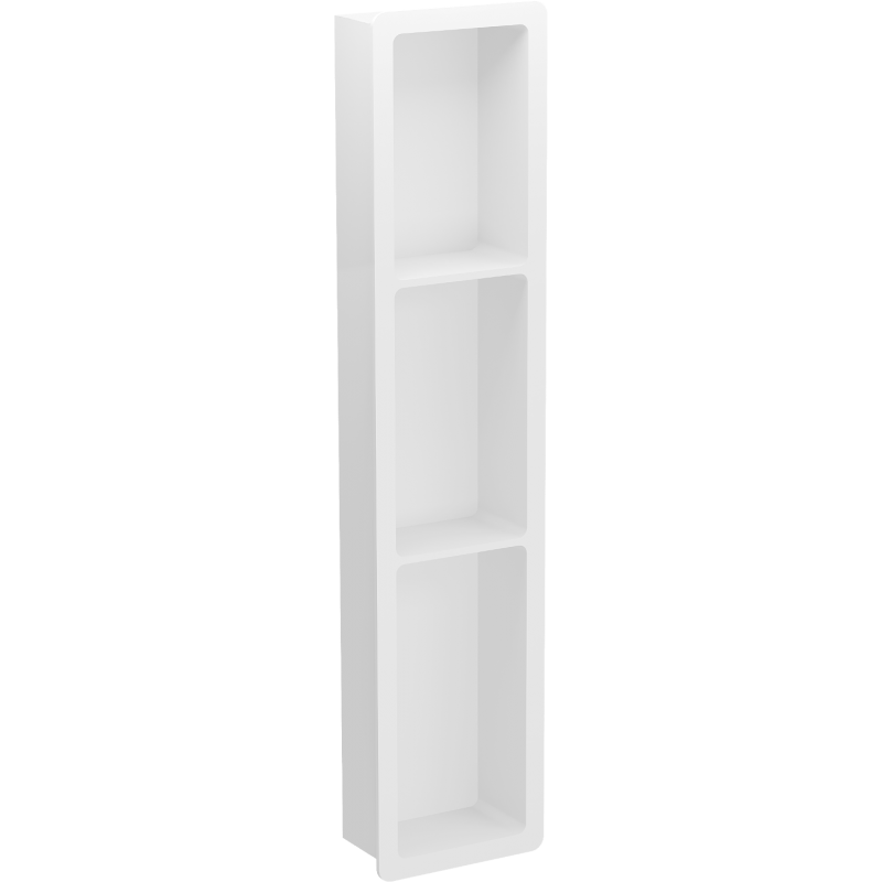 Mexen X-Wall-K falra szerelhető polc konglomerátumból 93,2 x 20,7 cm, fehér - 1900932010