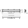 Mexen Flat ABS scurgere liniară 2în1 90 cm, inox- 1069090