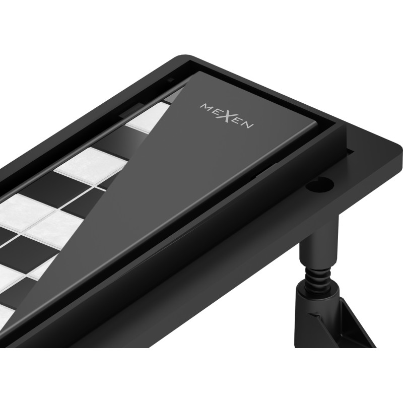 Mexen Flat Abs Flat ABS scurgere liniară 2în1 60 cm, negru - 1769060