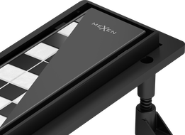 Mexen Flat Abs Flat ABS scurgere liniară 2în1 90 cm, negru - 1769090