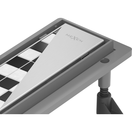 Mexen Flat ABS vonalmenti lefolyó 2 az 1-ben 80 cm, inox- 1069080