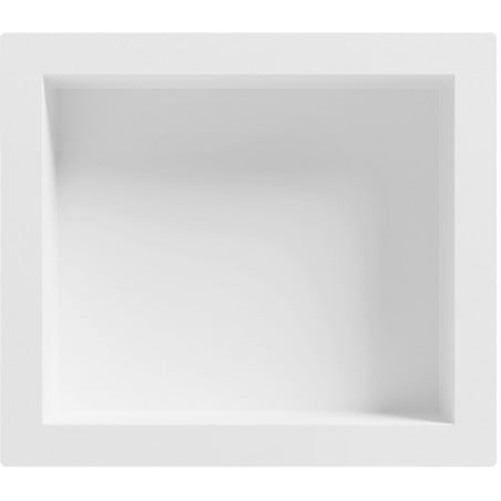 Mexen X-Wall-S SMC süllyesztett polc peremmel, 35,5 x 40,7 cm, fehér - 1901354109