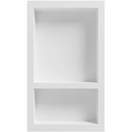 Mexen X-Wall-S raft de nișă SMC cu guler 68,6 x 40,7 cm, alb - 1901694109