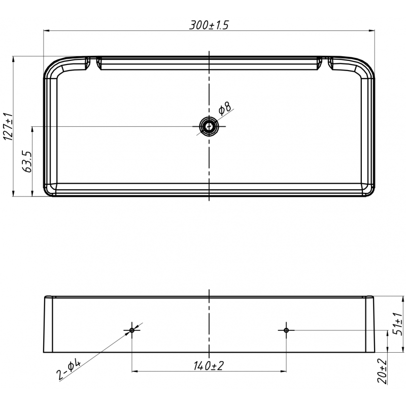 Mexen X-Wall-S raft perete SMC 30 x 12,7 cm, alb - 1901301305