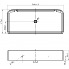Mexen X-Wall-S raft de perete SMC 30 x 12,7 cm, alb - 1901301305