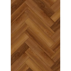 Mexen Lubbock panouri vinilice jodełka 635 x 127 mm SPC 6,5 mm, substrat IPEX 1,5 mm, 4 V-Fuga, Teak- F1186-0635-127-505-4V1-01